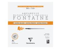 Fontaine Extra Blanc Grain Satiné bloc collé 4 côtés 15F 30x30cm 300g