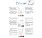 ODELIA, Bloc de coloriage multi-techniques de 20 feuilles A4 250g, Les villes