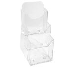 Distributeur de prospectus 3 compartiments DL (10X21cm) - Cristal