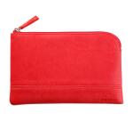 Rhodiarama pochette zippée en simili cuir - taille S (11x17 cm) - Corail