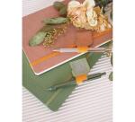 Rhodiarama porte-stylo autoadhésif 4x3 cm pour blocs carnets et agendas - Bois de rose