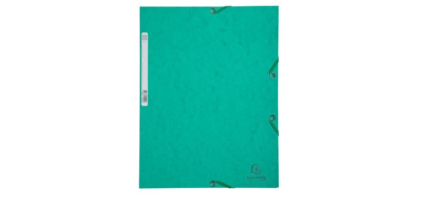 Chemise 3 rabats à élastiques carte lustrée 400g/m2 - A4