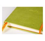 Rhodiarama Goalbook rembordé rigide A5 240 pages dot papier blanc 90g - Anis