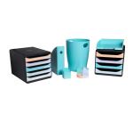 BIG-BOX Aquarel black/glossy pastel - Assorted colours