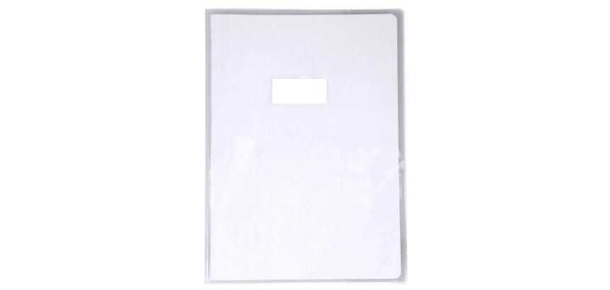 Protège-cahiers cristal PVC 12/100ème A4 - Incolore