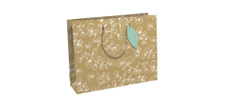 My Garden, kraft, sac shopping 37,3x11,8x27,5 cm - Kraft