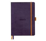 Rhodiarama Goalbook souple AUBERGINE A5 240 pages dot papier ivoire 90 g/m2 - Aubergine