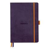 Rhodiarama Goalbook souple AUBERGINE A5 240 pages dot papier ivoire 90 g/m2 - Aubergine