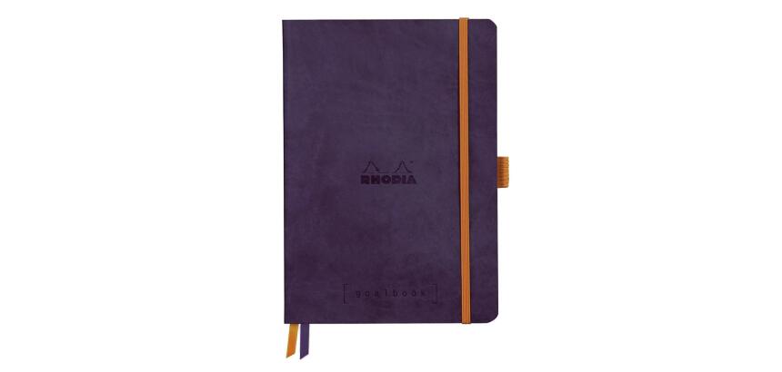 Rhodiarama Goalbook souple AUBERGINE A5 240 pages dot papier ivoire 90 g/m2 - Aubergine