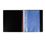 Protège-documents à anneaux avec pochettes détachables - 60 vues Exactive - A5 - Noir