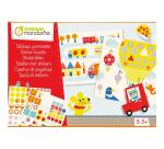 Boîte créative, Tableaux gommettes, Transports - Multicolore