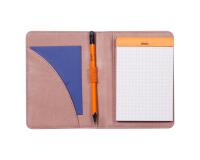 Rhodiarama livret porte-bloc N°12 pour bloc ou carnet format B7 - Bois de rose