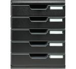 Modulo de clasificación A4 5 cajones - Negro
