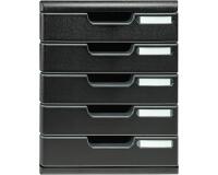 Modulo de clasificación A4 5 cajones - Negro