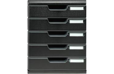 MODULO A4 - 5 drawers ECOBlack black - Black