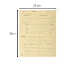 Paquet de 25 dossiers de procédure carte lustrée 25x32cm