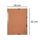 Chemise 3 rabats à élastiques carte lustrée 400g/m2 - A4