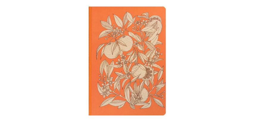 Jardin des Sens, Carnet brochure souple A5 14,8x21 cm, 160 pages, ligné, dos toilé, ass.