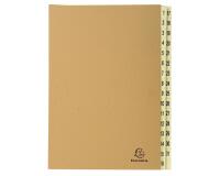 Multipart file with 31 sections printed 1-31 Forever Kraft - A4 - Brown kraft