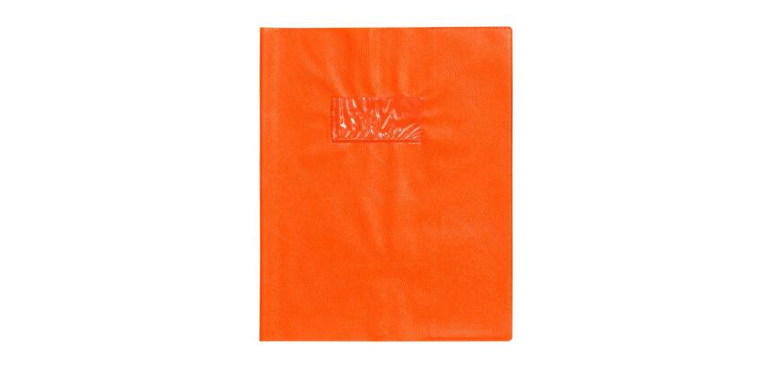 Protège-cahiers grain cuir PVC 22/100ème 17x22 cm