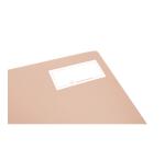 Koverbook Blush cahier piqué A5 96 pages ligné couverture polypropylène opaque bicolore. - Rose poudré/Menthe à l'eau