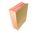 Parapheur dos a soufflets Forever - 20 compartiments - Kraft brun