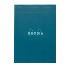 Bloc agrafé Rhodia Couleurs Paon N°18 A4 21x29,7 cm - Paon