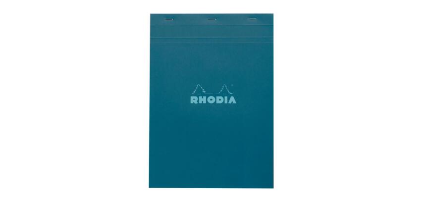 Bloc agrafé Rhodia Couleurs Paon N°18 A4 21x29,7 cm - Paon