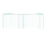 Piqûre 24x32cm Livre chronologique des recettes - Reg. des achats - Spécial micro-entrepreneurs - Couleurs assorties