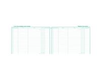 Piqûre 24x32cm Livre chronologique des recettes - Reg. des achats - Spécial micro-entrepreneurs - Couleurs assorties