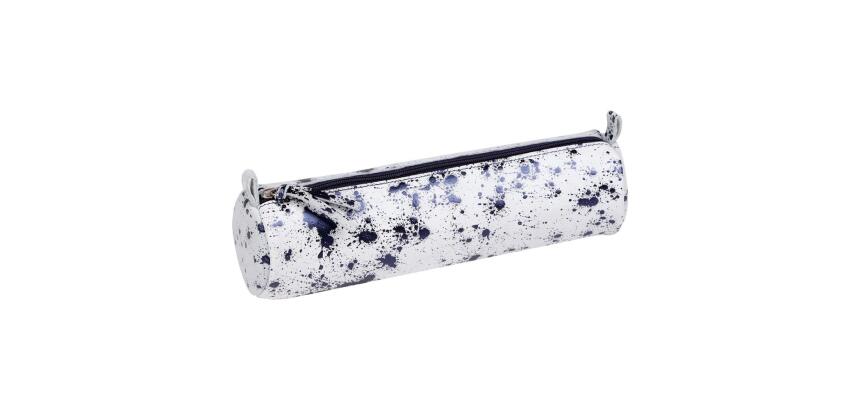 COSMICUIR DAIM Trousse ronde Ø5,5x22 cm Bleu foncé