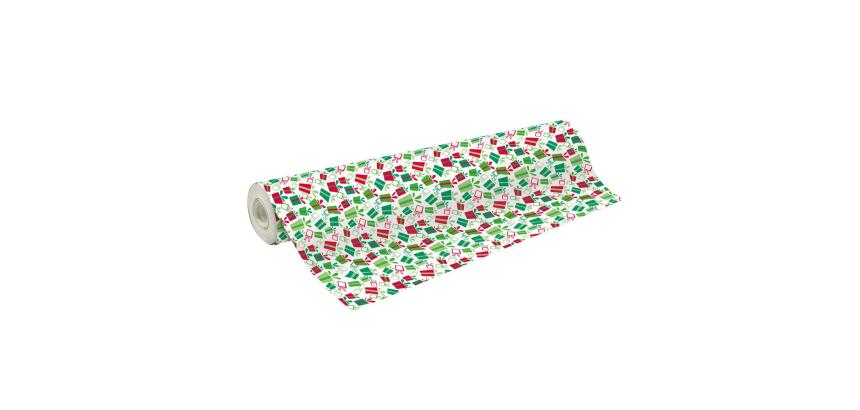 Papier cadeau Alliance, largeur 70 cm - Rouleau de 50 m, Cadeaux - Vert