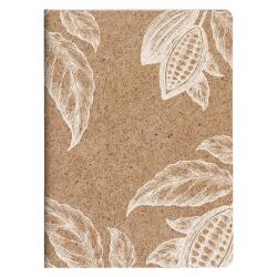 Cocoa motif, Carnet mots de passe piqué cousu fil A5 - 14,8 x 21 cm, 32 pages imprimées, ass. - Cacao