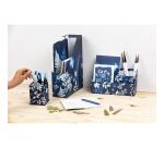 Cyanotype, Pot à crayons carré 8,5x8,5x11 cm