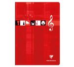 Cahier Musique & Chant piqué A4 96 pages grands carreaux Couleur aléatoire - Assortis