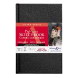 Alpha Series carnet rembordé rigide 62F 14x21,6cm 150g - Blanc