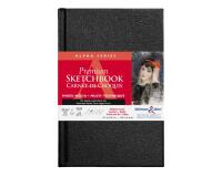 Alpha Series carnet rembordé rigide 62F 14x21,6cm 150g - Blanc