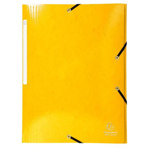 Carpetas con gomas y 3 solapas, maxi capacity Iderama® 425 g/m2 - Amarillo