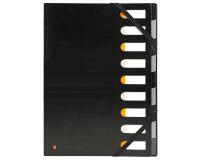 Exactive PP Harmonika multipart File, A4, 9 Sections - Black