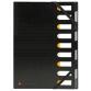 Exactive PP Harmonika multipart File, A4, 9 Sections - Black