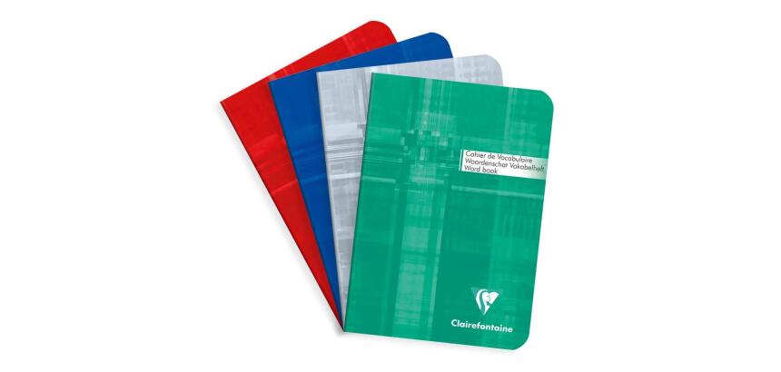 Carnet de vocabulaire piqué A6 64 pages ligné + marge centrale - Assortis