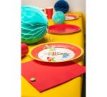 10 Assiettes en carton rondes, 23 cm