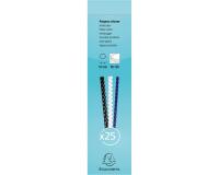 Boite 25 reliures spirales plastique 16mm - Blanc