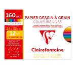 Papier dessin 'à Grain' couleur, pack promo
