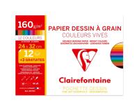 Etival Color pochette 12+3F 24x32cm 160g - Assortiment vif