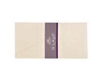 20 enveloppes DL(110x220mm) Vélin pur coton gommées - Crème