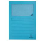 Paquete de 10 Subcarpetas con ventana SUPER 160 g/m2 Exacompta - Colores surtidos