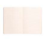 Rhodiarama notitieboek A5 met soepele omslag 80 blad gelijnd ivoorkleurig papier 90g sluiting met elastiek - Peacock