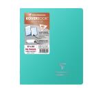 Cahier piqué Koverbook Silver 17x22 cm 96 pages ligné + marge couverture polypropylène opaque - Assortis