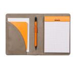 Rhodiarama livret porte-bloc N°13 pour bloc ou carnet format A6 - Taupe